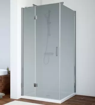 Душевой уголок Vegas Glass AFP-Fis 0080 07 10 L профиль матовый хром, стекло сатин AFP-Fis 80 07 10 L