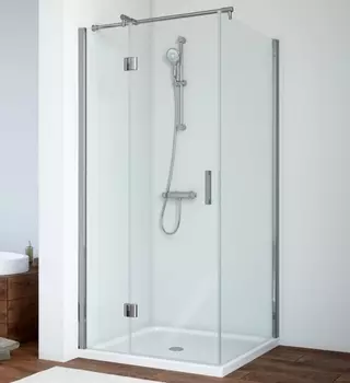 Душевой уголок Vegas Glass AFP-Fis 0080 08 01 L профиль глянцевый хром, стекло прозрачное AFP-Fis 80 08 01 L