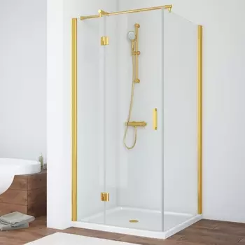 Душевой уголок Vegas Glass AFP-Fis 0080 09 01 L профиль золото, стекло прозрачное AFP-Fis 80 09 01 L
