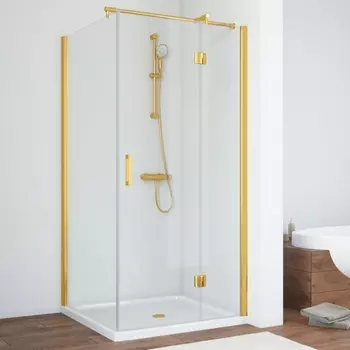 Душевой уголок Vegas Glass AFP-Fis 0080 09 01 R профиль золото, стекло прозрачное AFP-Fis 80 09 01 R