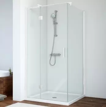 Душевой уголок Vegas Glass AFP-Fis 0090 01 01 L профиль белый, стекло прозрачное AFP-Fis 90 01 01 L