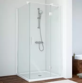 Душевой уголок Vegas Glass AFP-Fis 0090 01 01 R профиль белый, стекло прозрачное AFP-Fis 90 01 01 R