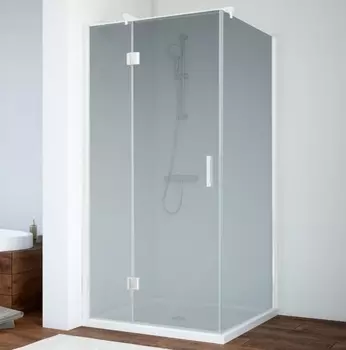 Душевой уголок Vegas Glass AFP-Fis 0090 01 10 L профиль белый, стекло сатин AFP-Fis 90 01 10 L