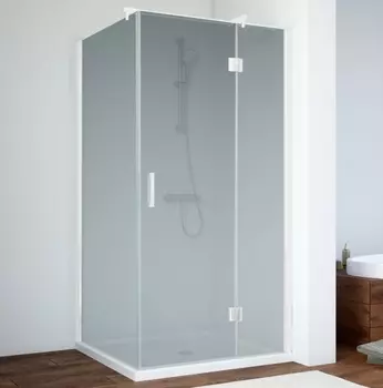 Душевой уголок Vegas Glass AFP-Fis 0090 01 10 R профиль белый, стекло сатин AFP-Fis 90 01 10 R