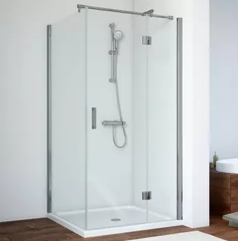 Душевой уголок Vegas Glass AFP-Fis 0090 07 01 R профиль матовый хром, стекло прозрачное AFP-Fis 90 07 01 R