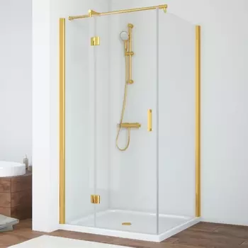 Душевой уголок Vegas Glass AFP-Fis 0090 09 01 L профиль золото, стекло прозрачное AFP-Fis 90 09 01 L