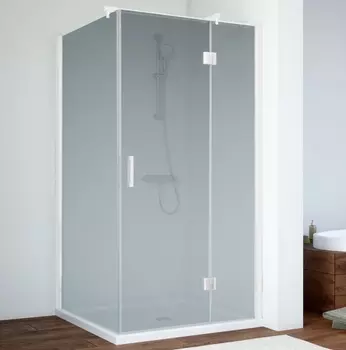 Душевой уголок Vegas Glass AFP-Fis 0100 01 10 R профиль белый, стекло сатин AFP-Fis 100 01 10 R