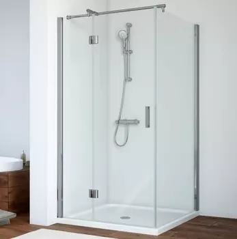 Душевой уголок Vegas Glass AFP-Fis 0100 08 01 L профиль глянцевый хром, стекло прозрачное AFP-Fis 100 08 01 L