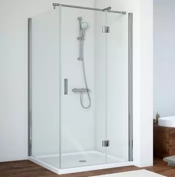 Душевой уголок Vegas Glass AFP-Fis 0100 08 01 R профиль глянцевый хром, стекло прозрачное AFP-Fis 100 08 01 R