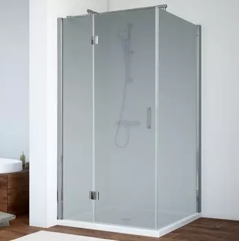 Душевой уголок Vegas Glass AFP-Fis 0100 08 10 L профиль глянцевый хром, стекло сатин AFP-Fis 100 08 10 L