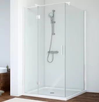 Душевой уголок Vegas Glass AFP-Fis 0110 01 01 L профиль белый, стекло прозрачное AFP-Fis 110 01 01 L