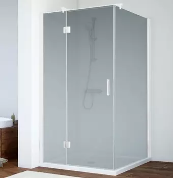 Душевой уголок Vegas Glass AFP-Fis 0110 01 10 L профиль белый, стекло сатин AFP-Fis 110 01 10 L