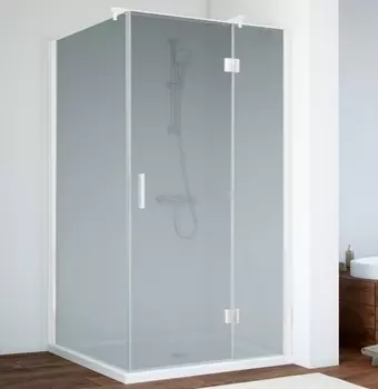 Душевой уголок Vegas Glass AFP-Fis 0110 01 10 R профиль белый, стекло сатин AFP-Fis 110 01 10 R