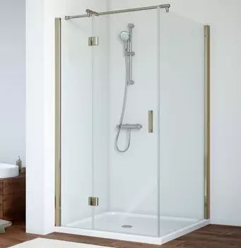 Душевой уголок Vegas Glass AFP-Fis 0110 05 01 L профиль бронза, стекло прозрачное