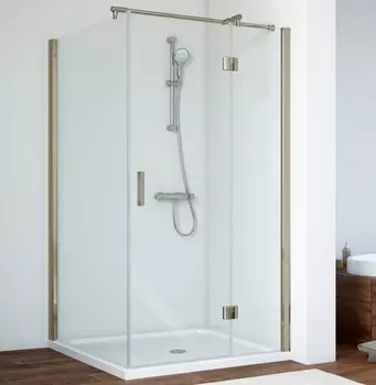 Душевой уголок Vegas Glass AFP-Fis 0110 05 01 R профиль бронза, стекло прозрачное AFP-Fis 110 05 01 R