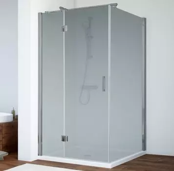 Душевой уголок Vegas Glass AFP-Fis 0110 07 10 L профиль матовый хром, стекло сатин AFP-Fis 110 07 10 L