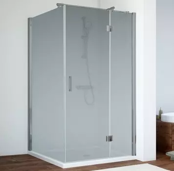 Душевой уголок Vegas Glass AFP-Fis 0110 07 10 R профиль матовый хром, стекло сатин AFP-Fis 110 07 10 R