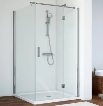 Душевой уголок Vegas Glass AFP-Fis 0110 08 01 R профиль глянцевый хром, стекло прозрачное AFP-Fis 110 08 01 R