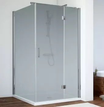 Душевой уголок Vegas Glass AFP-Fis 0110 08 10 R профиль глянцевый хром, стекло сатин AFP-Fis 110 08 10 R