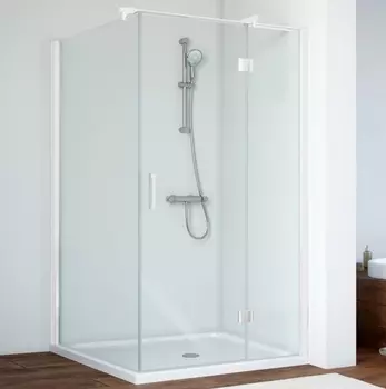 Душевой уголок Vegas Glass AFP-Fis 0120 01 01 R профиль белый, стекло прозрачное AFP-Fis 120 01 01 R