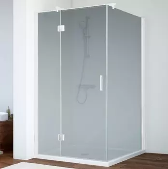 Душевой уголок Vegas Glass AFP-Fis 0120 01 10 L профиль белый, стекло сатин AFP-Fis 120 01 10 L