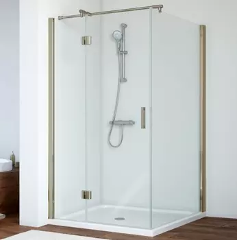 Душевой уголок Vegas Glass AFP-Fis 0120 05 01 L профиль бронза, стекло прозрачное AFP-Fis 120 05 01 L