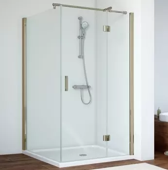 Душевой уголок Vegas Glass AFP-Fis 0120 05 01 R профиль бронза, стекло прозрачное AFP-Fis 120 05 01 R