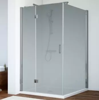 Душевой уголок Vegas Glass AFP-Fis 0120 07 10 L профиль матовый хром, стекло сатин AFP-Fis 120 07 10 L