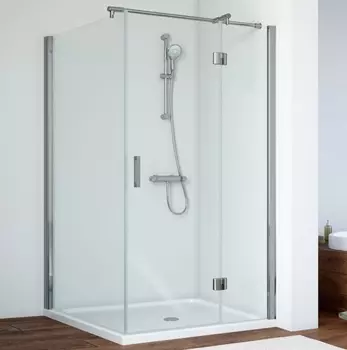 Душевой уголок Vegas Glass AFP-Fis 0120 08 01 R профиль глянцевый хром, стекло прозрачное AFP-Fis 120 08 01 R