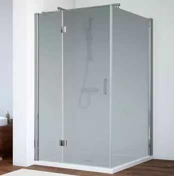 Душевой уголок Vegas Glass AFP-Fis 0120 08 10 L профиль глянцевый хром, стекло сатин AFP-Fis 120 08 10 L