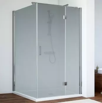 Душевой уголок Vegas Glass AFP-Fis 0120 08 10 R профиль глянцевый хром, стекло сатин AFP-Fis 120 08 10 R