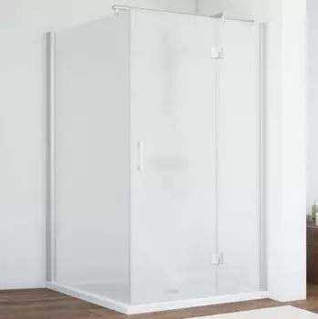 Душевой уголок Vegas Glass AFP-Fis 100*110 07 10 R профиль матовый хром, стекло сатин