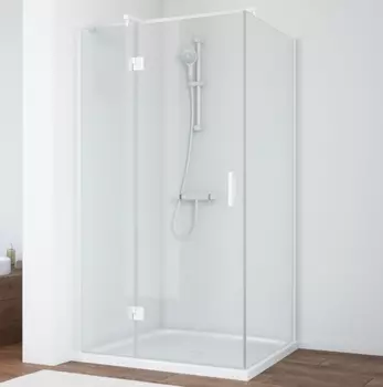 Душевой уголок Vegas Glass AFP-Fis 110*70 01 01 L профиль белый, стекло прозрачное