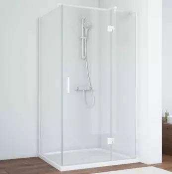 Душевой уголок Vegas Glass AFP-Fis 110*70 01 01 R профиль белый, стекло прозрачное