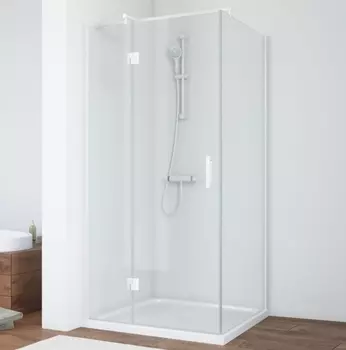 Душевой уголок Vegas Glass AFP-Fis 90*70 01 01 L профиль белый, стекло прозрачное
