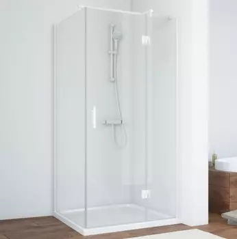 Душевой уголок Vegas Glass AFP-Fis 90*70 01 01 R профиль белый, стекло прозрачное