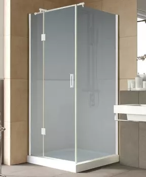 Душевой уголок Vegas Glass AFP-Fis Lux 0090 01 10 L профиль белый, стекло сатин AFP-Fis Lux 90 01 10 L