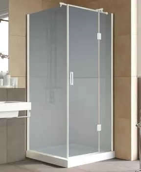 Душевой уголок Vegas Glass AFP-Fis Lux 0090 01 10 R профиль белый, стекло сатин AFP-Fis Lux 90 01 10 R