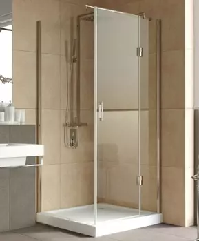 Душевой уголок Vegas Glass AFP-Fis Lux 0090 05 01 R профиль бронза, стекло прозрачное AFP-Fis Lux 90 05 01 R