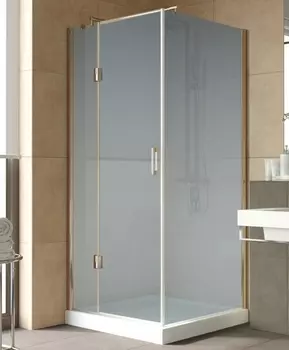 Душевой уголок Vegas Glass AFP-Fis Lux 0090 05 10 L профиль бронза, стекло сатин AFP-Fis Lux 90 05 10 L