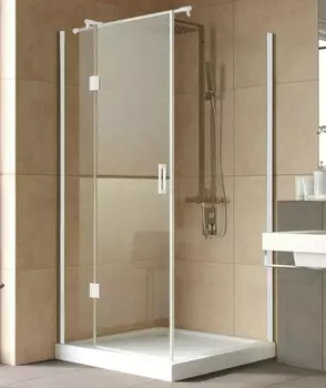 Душевой уголок Vegas Glass AFP-Fis Lux 0100 01 01 L профиль белый, стекло прозрачное