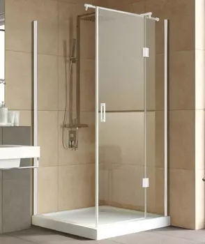 Душевой уголок Vegas Glass AFP-Fis Lux 0100 01 01 R профиль белый, стекло прозрачное