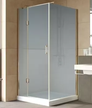 Душевой уголок Vegas Glass AFP-Fis Lux 0100 05 10 L профиль бронза, стекло сатин