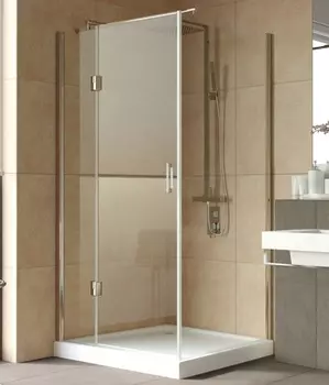 Душевой уголок Vegas Glass AFP-Fis Lux 100*90 05 01 L профиль бронза, стекло прозрачное