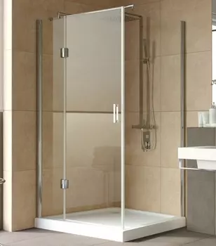 Душевой уголок Vegas Glass AFP-Fis Lux 120*100 08 01 L профиль глянцевый хром, стекло прозрачное