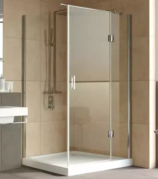 Душевой уголок Vegas Glass AFP-Fis Lux 120*100 08 01 R профиль глянцевый хром, стекло прозрачное