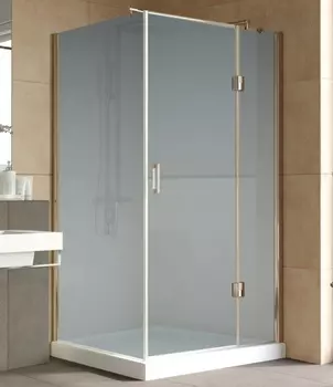 Душевой уголок Vegas Glass AFP-Fis Lux 120*90 05 10 R профиль бронза, стекло сатин