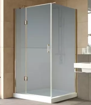 Душевой уголок Vegas Glass AFP-Fis Lux 120*90 05 10 L профиль бронза, стекло сатин