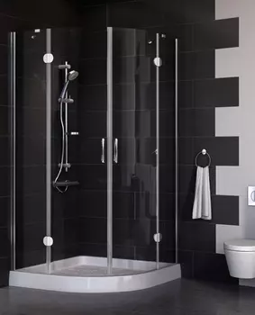 Душевой уголок Vegas Glass AFS 0100 08 01 стекло прозрачное, 100x100