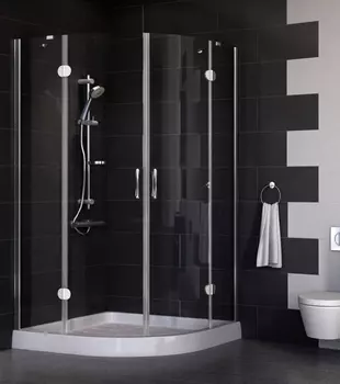 Душевой уголок Vegas Glass AFS 0110 08 01 стекло прозрачное, 110x110